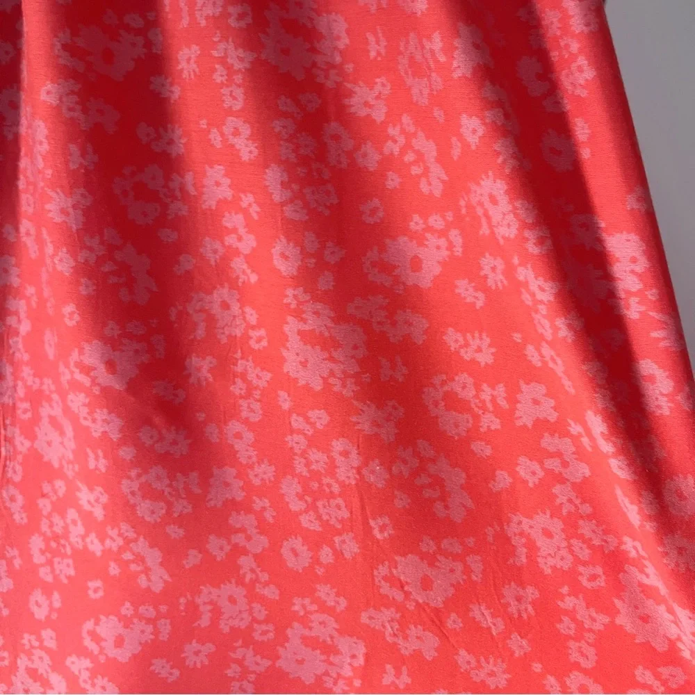 Hatch floral maternity dress red/pink v-neck size 1 (2-4 pre-pregnancy) - Picture 6 of 6